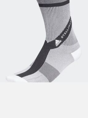 Stella McCartney Grey, Black & White Athletic Crew Socks